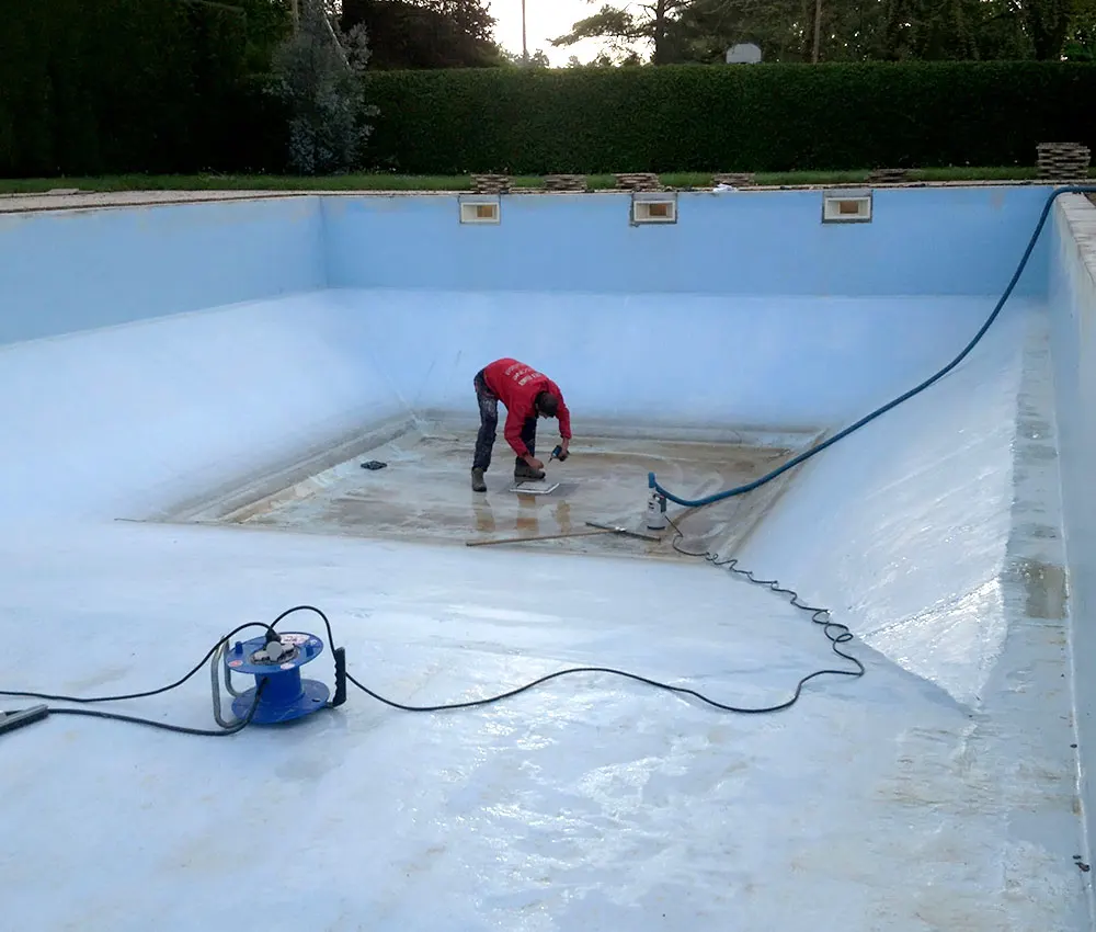 Rénovation piscine extérieure avant