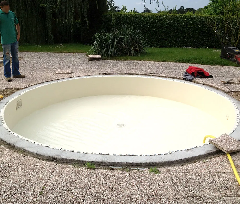 Rénovation piscine ronde après
